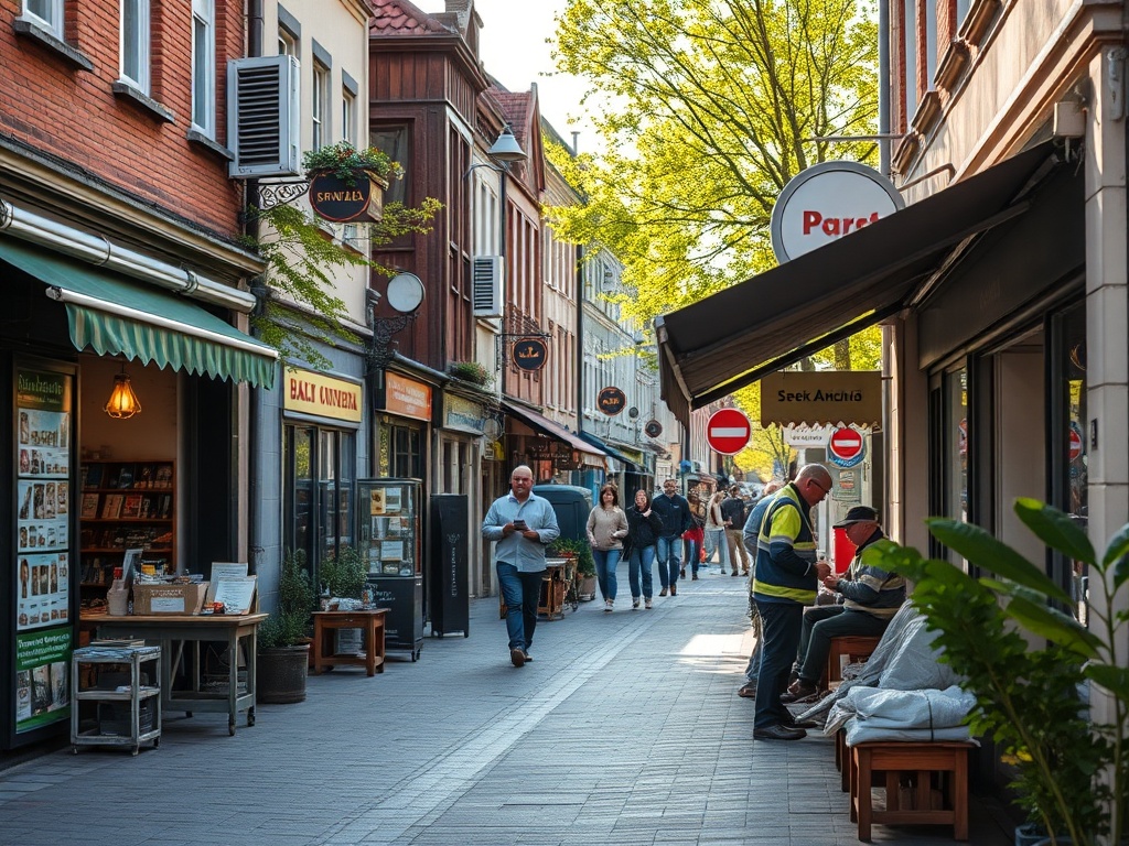 Wizualizacja lub zdjęcie przedstawiające nowoczesne miejsce spotkań dla mieszkańców, symbolizujące program "Rumia nowe miejsce spotkań"